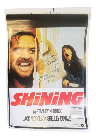 Shelley Duvall Joe Turkel Signed The Shining Cast Autographed 24x36 Poster ACOA