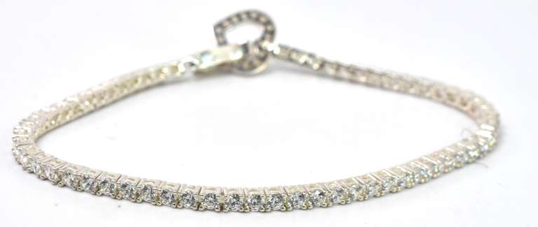 Sterling Silver CZ Bracelet