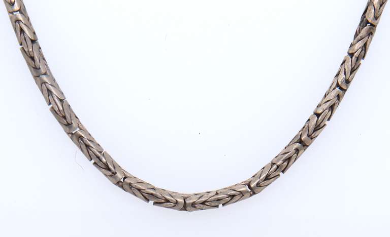 Vintage Sterling Silver Byzantine Necklace