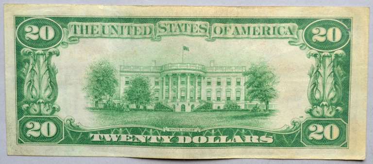Near Unc $20 Series of 1928 Gold Certificate