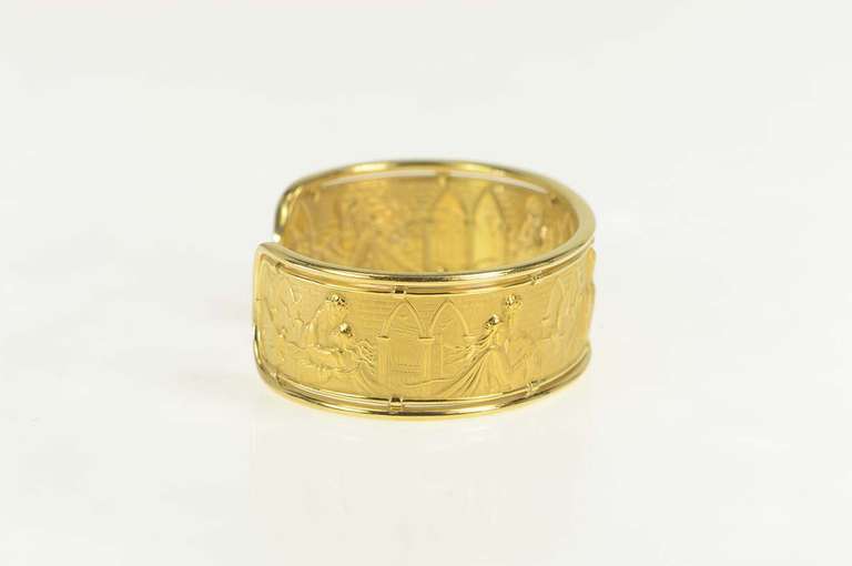 18K Yellow Gold Carrera y Carrera Designer Romeo & Juliet Bracelet