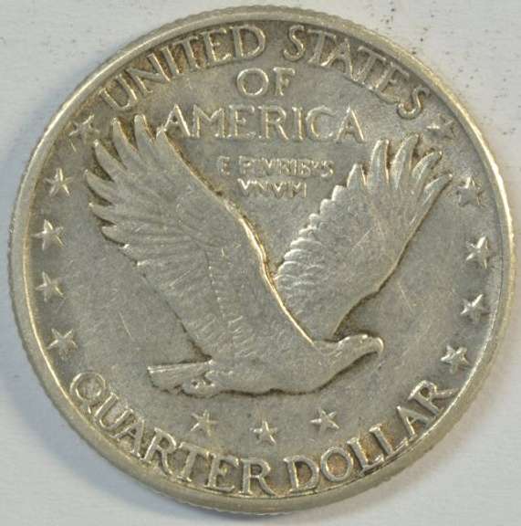 Very sharp 1930 Standing Liberty Quarter in original AU