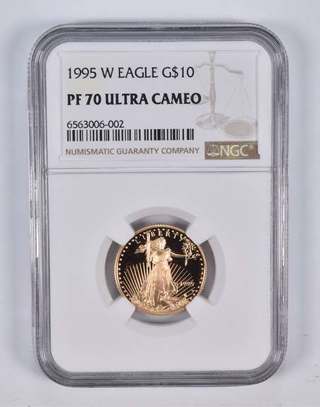 PF70 UCAM 1995-W $10 American Gold Eagle 1/4 Oz. .999 Fine Gold NGC