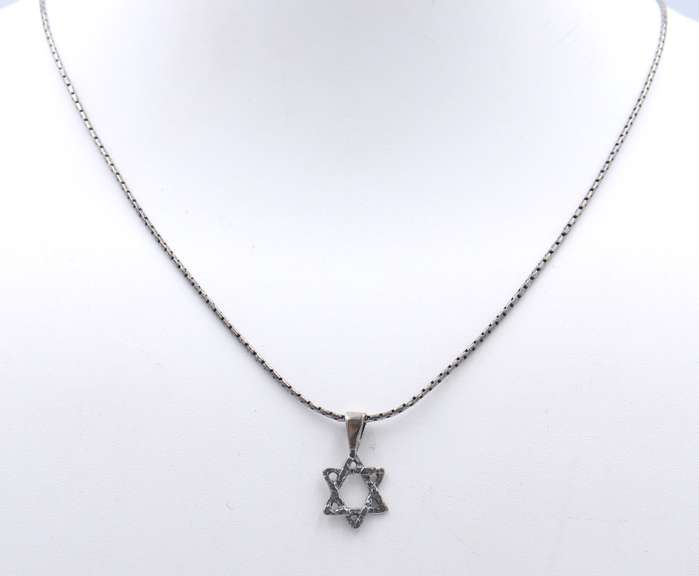 Sterling Silver Star of David Pendant on Chain