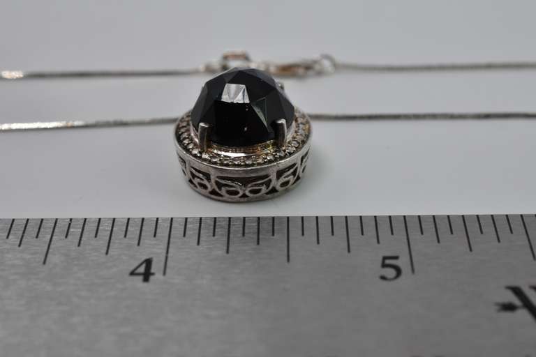 Sterling Silver Onyx Pendant