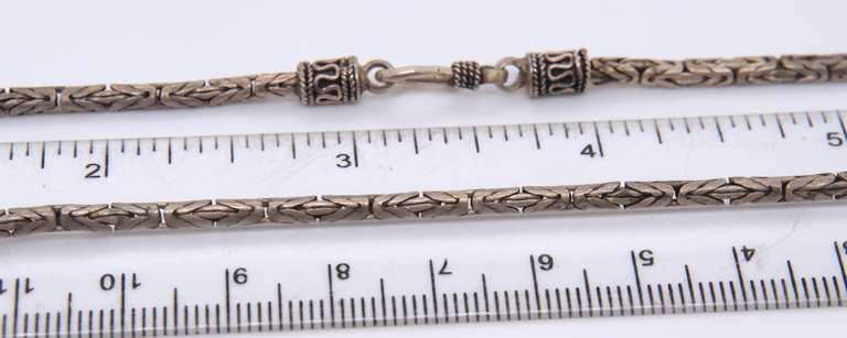 Vintage Sterling Silver Byzantine Necklace