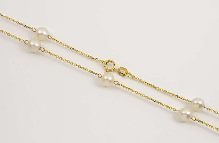 Popular Tin Cup Pearl Necklace