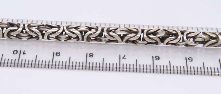 Vintage Sterling Silver Byzantine Bracelet