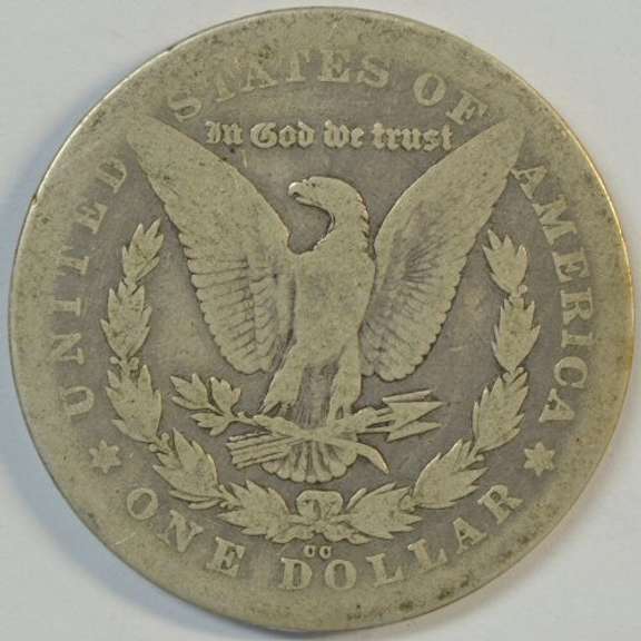 Scarce 1878-CC Morgan Silver Dollar in nice circ.