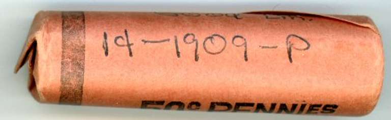 Roll of 1909 Lincoln Cents
