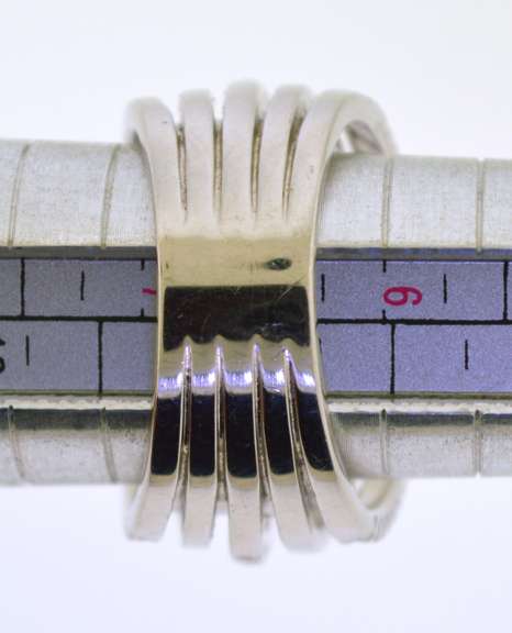 Sterling Silver Crystal Layered Ring