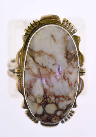 Native American Sterling Silver wild Horse Turquoise Ring