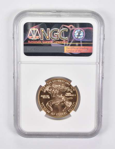 MS70 1996 $25 American Gold Eagle 1/2 Oz. .999 Fine Gold NGC
