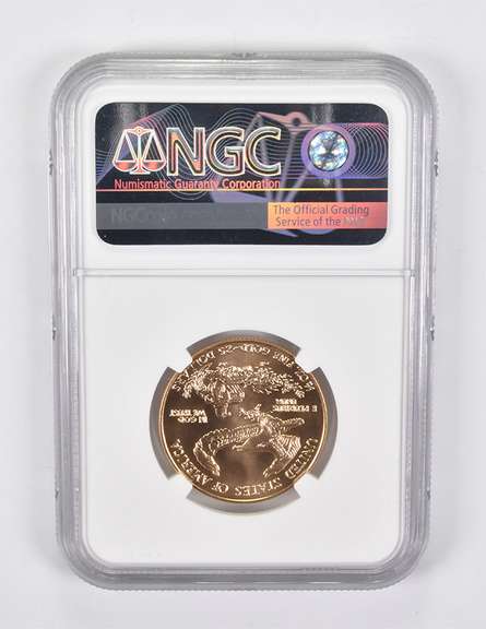 MS70 1996 $25 American Gold Eagle 1/2 Oz. .999 Fine Gold NGC