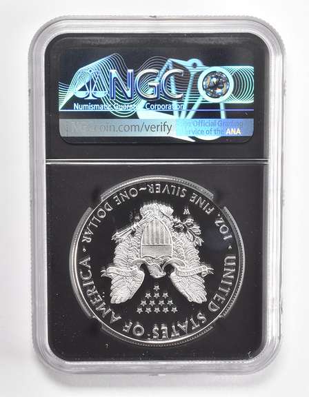 PF70 UCAM 2020-W American Silver Eagle FD Philadelphia Signed NGC