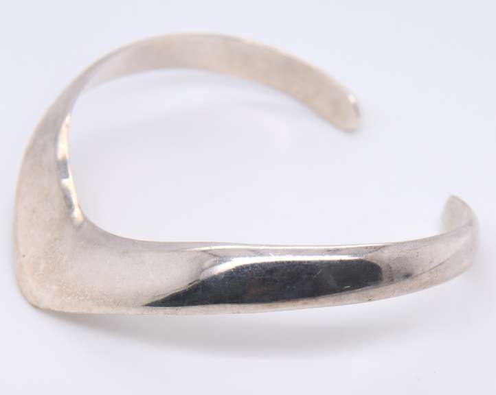 Vintage Sterling Silver Mexico Cuff Bangle Bracelet