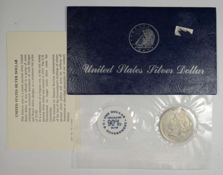 1922-D Peace Silver Dollar - GSA Soft Pack