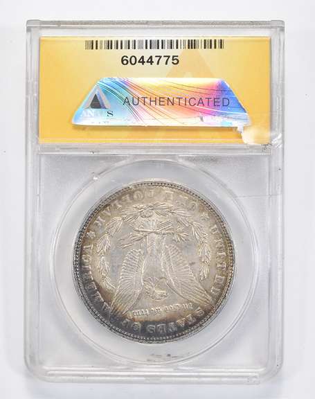AU55 1886 Morgan Silver Dollar - Graded ANACS VAM 1