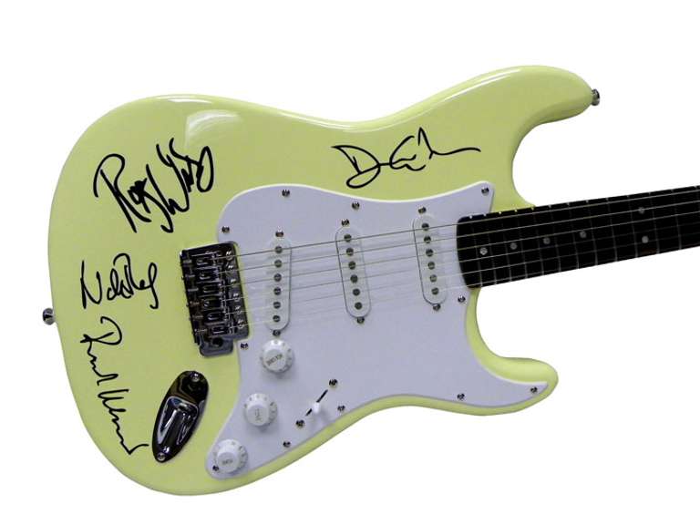 Pink Floyd Autographed Facsimile Signed Guitar