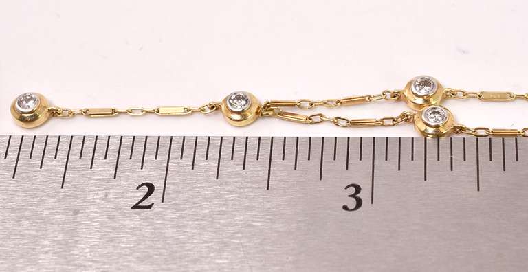 Dazzling Diamond Necklace in 14K Yellow Gold