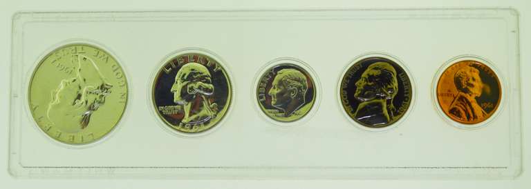 1961 US Silver Proof Set in Capital Plastics Holder