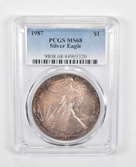 MS68 1987 American Silver Eagle - Graded PCGS