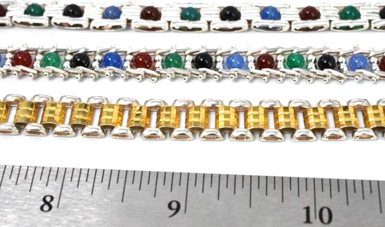 Set Of 3 Silver Bracelets