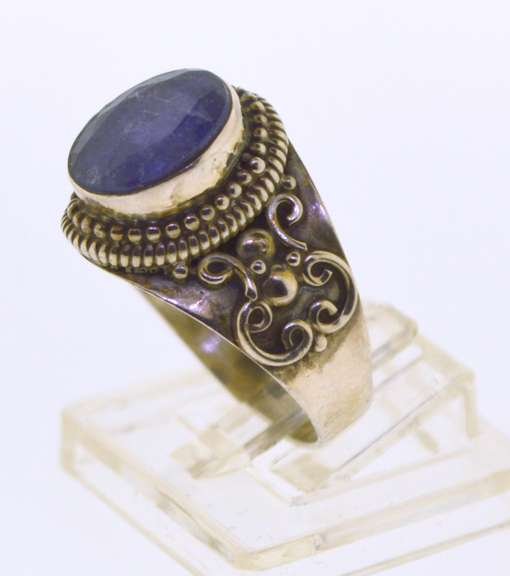 Sterling Silver Purple Gemstone Ring