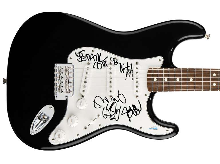 Limp Bizkit Autographed Signed Guitar