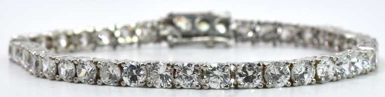 Sterling Silver CZ Bracelet