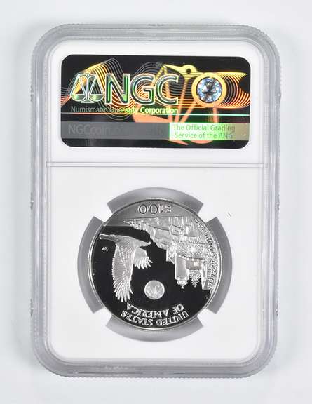PF70 UCAM 1998-W $100 American 1 Oz. .999 Fine Platinum Eagle NGC