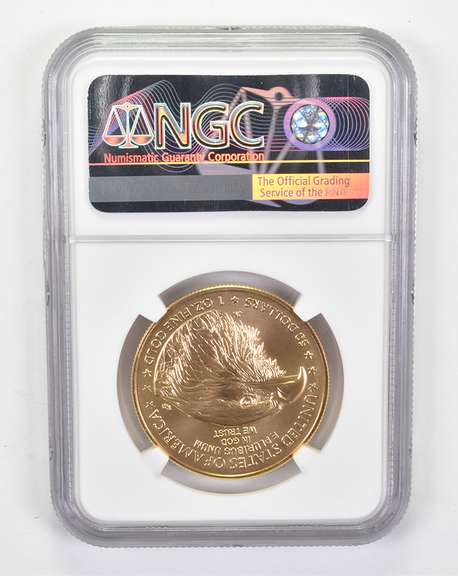 MS70 2021-W $50 American Portrait T-2 1 Oz .999 Gold Eagle NGC