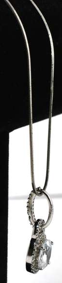 Sterling Silver CZ Necklace