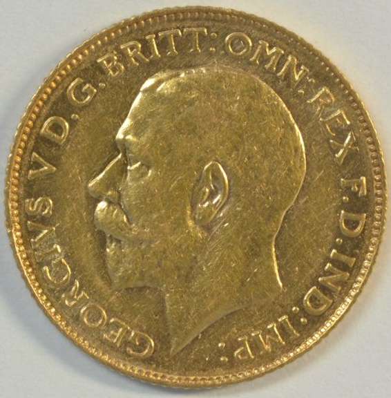 Lustrous BU 1911 Great Britain Gold Half Sovereign