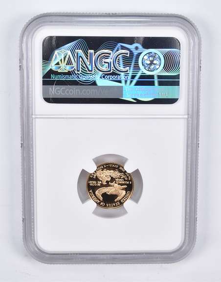 PF70 UCAM 1990-P $5 American Gold Eagle 1/10 Oz. .999 Fine Gold NGC