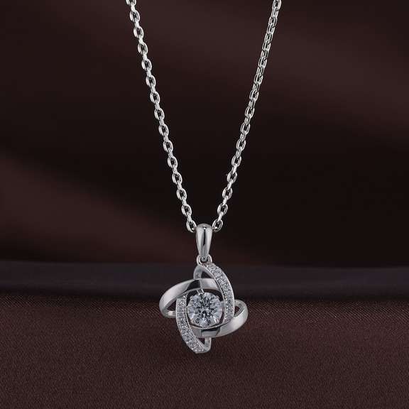 Olympic looking Dancing Stone Pendant