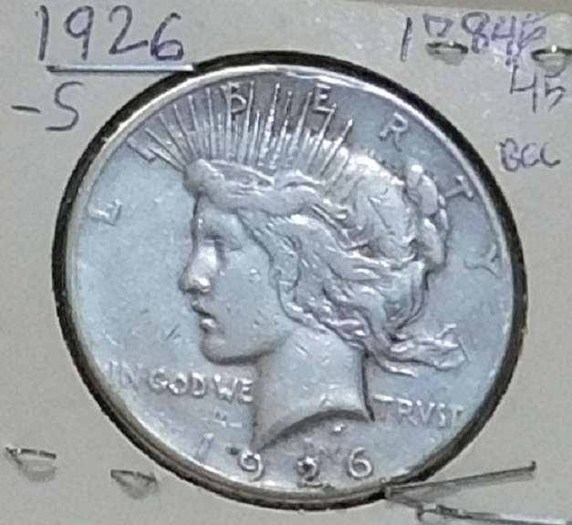 1926-S Peace Dollar circ