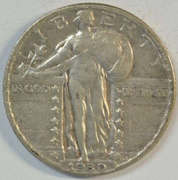 Very sharp 1930 Standing Liberty Quarter in original near Mint