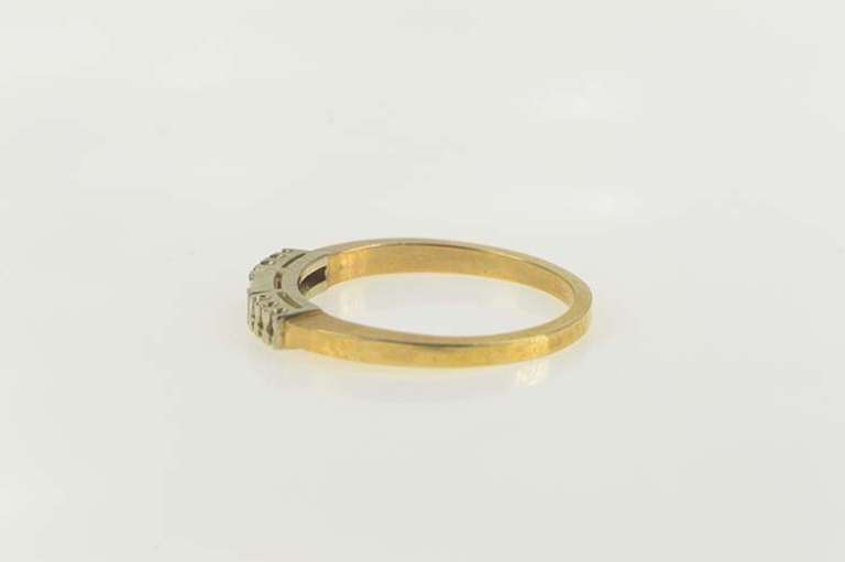 14K Yellow Gold Vintage NOS 1950's Retro Wedding Band Setting Ring