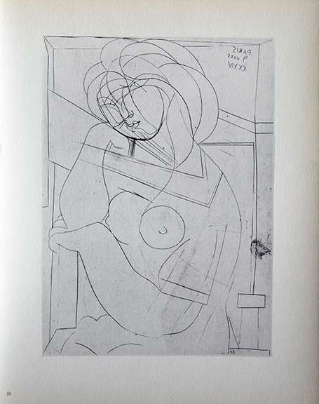 PABLO PICASSO, SEATED NUDE