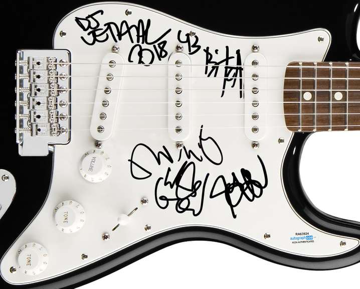 Limp Bizkit Autographed Signed Guitar