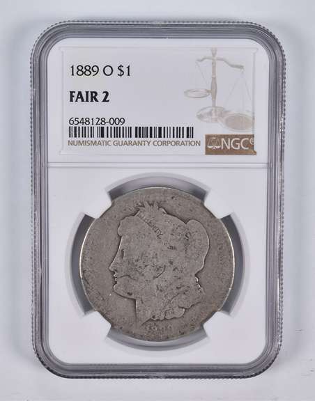 FAIR 2 1889-O Morgan Silver Dollar NGC