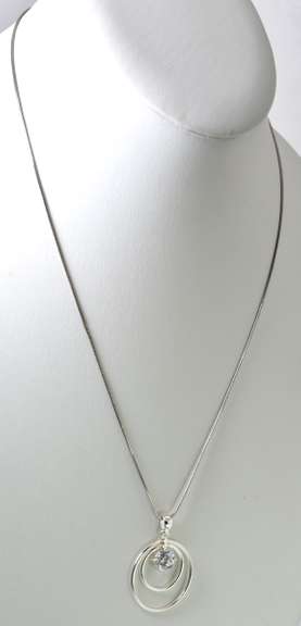 Sterling Silver CZ Pendant