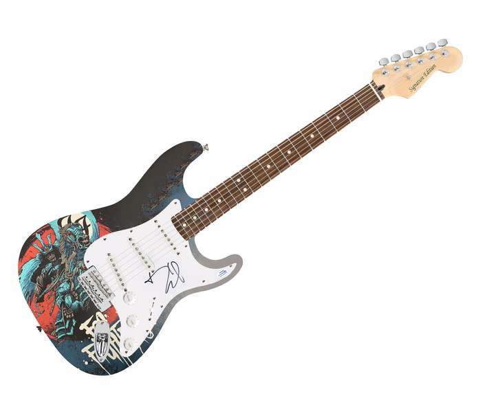 Foo Fighters Dave Grohl Autographed Signed Custom Photo Graphics Guitar ACOA