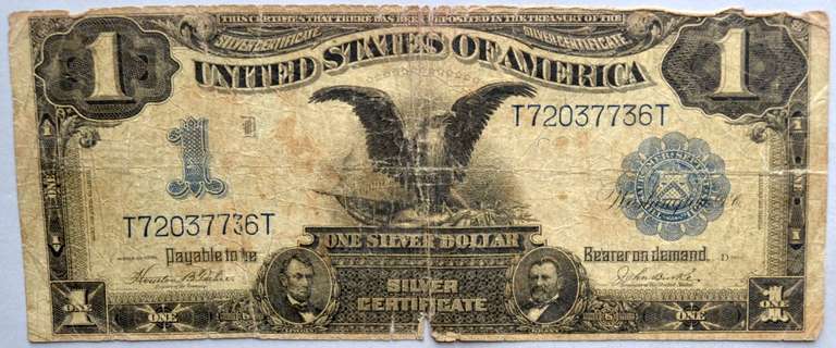 $1 Black Eagle 1899 Series Silver Certificate