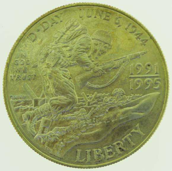 1993-D (1991-1995) World War II Commemorative Silver $1 Dollar