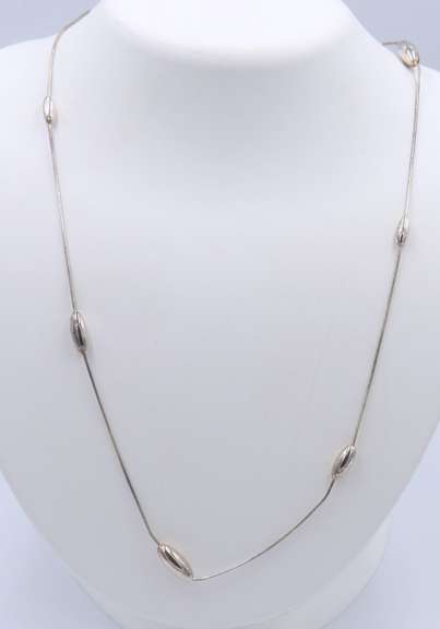Italian Sterling Silver Long Chain Necklace