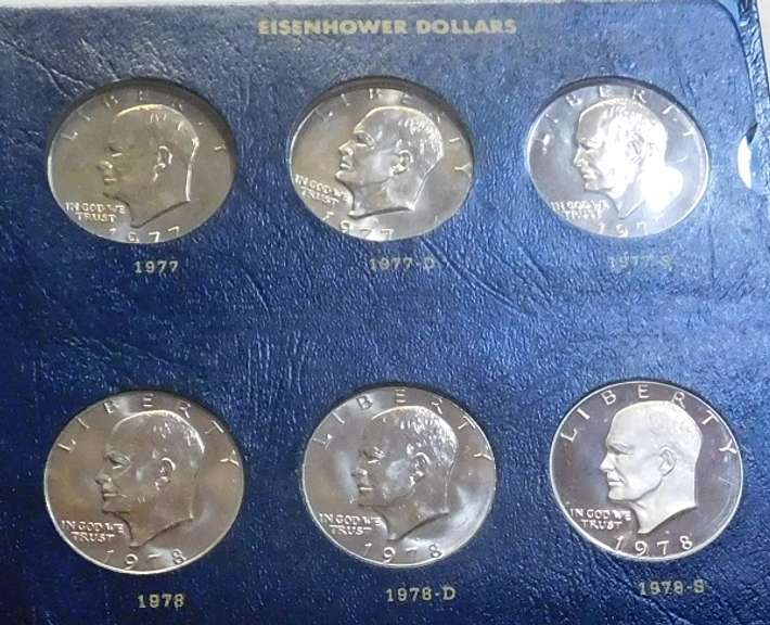 1971-1978 Ike Dollar Set in DeLuxe Album