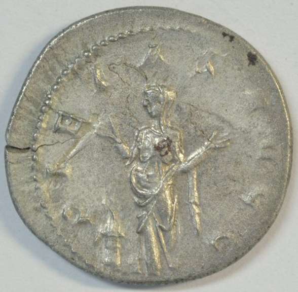 Scarce Volusian Roman Silver Antoninianus, 251-253 AD