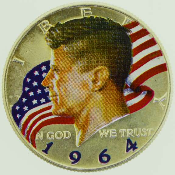 1964 John F. Kennedy Colorized Half Dollar